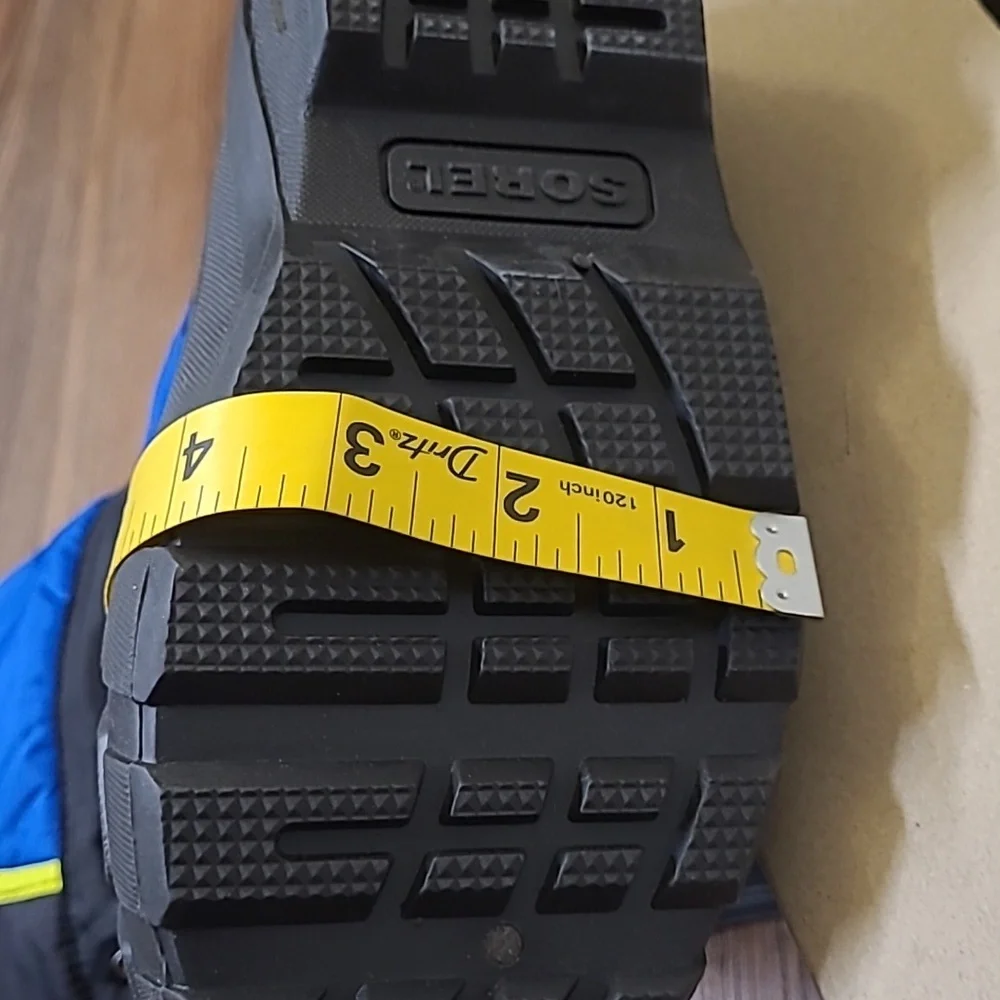 Sorel Black‎ and Blue Snow Boots with Yellow Accents unisex new